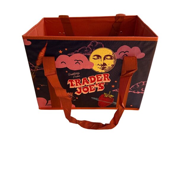 NWT Trader Joe’s stand-Up Collapsible Reusable Hard Side Sturdy Grocery Bag-F - Picture 3 of 6